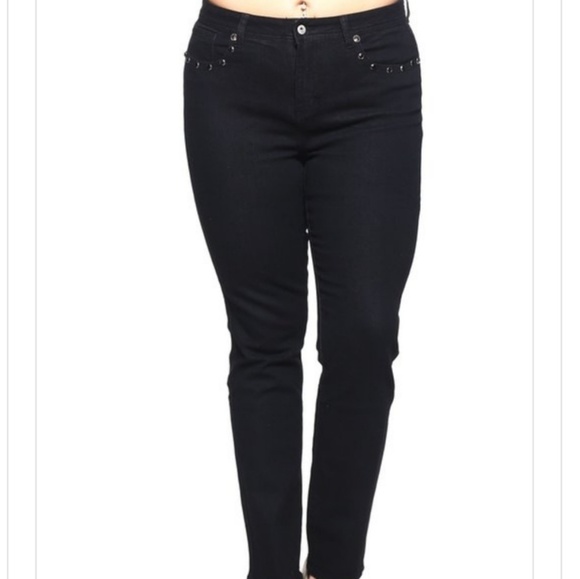 Black be-Girl skinny jeans size 22 - Picture 5 of 7